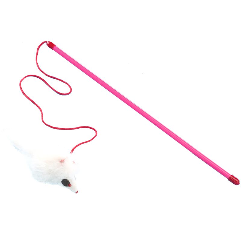 VADIGRAN žaidimo lazdelė katėms su balta pele 45cm (4)
